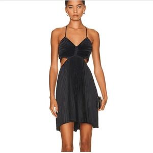 NWT ALC Ari Dress Pleated Black Dress Size 4